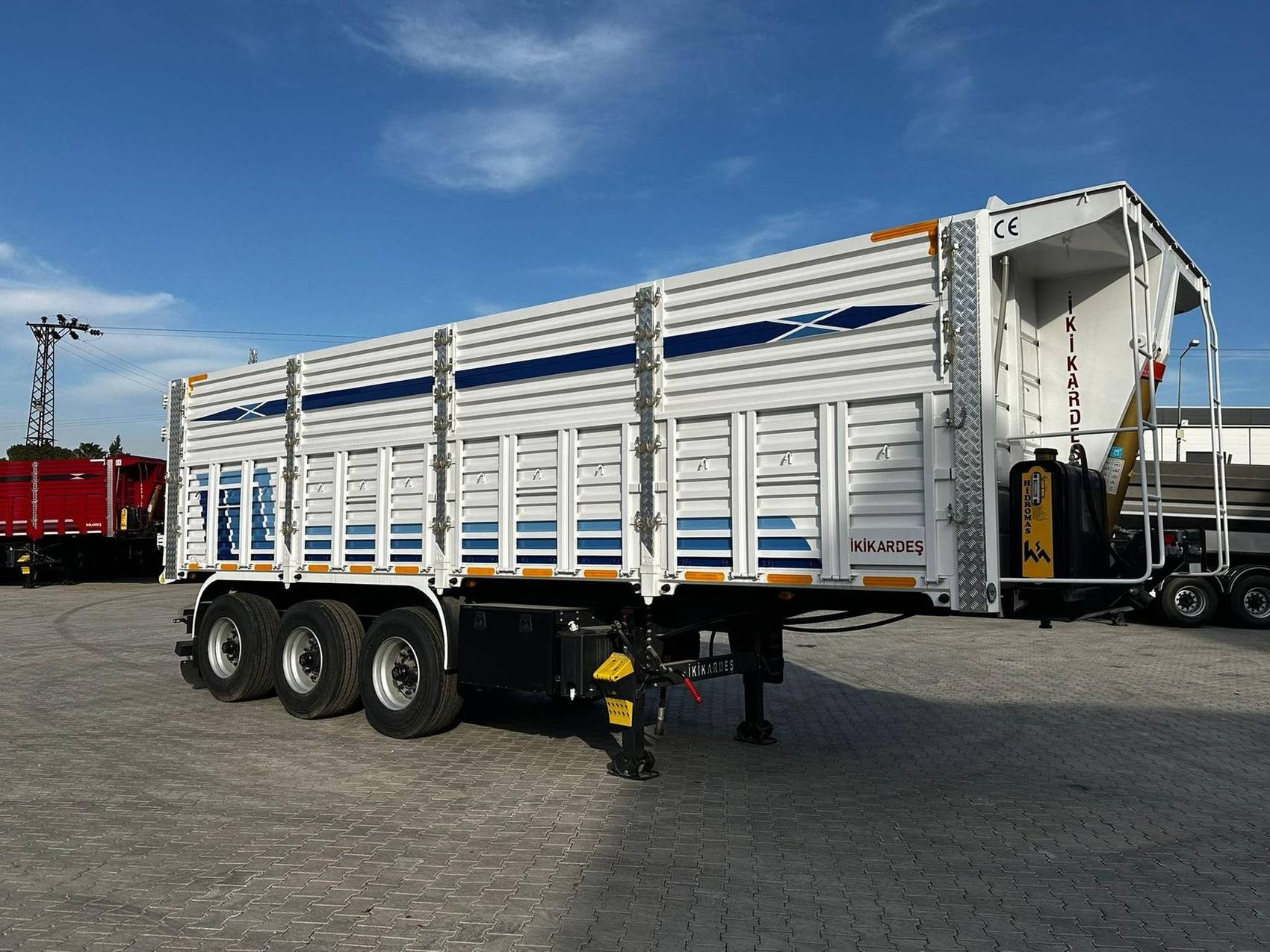 İKİKARDEŞ kapaklı damper semi treyler